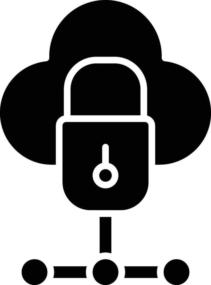 Cloud Security Vector Icon