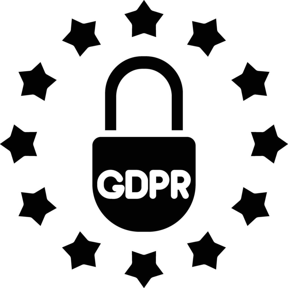 gdpr demanda judicial vector icono