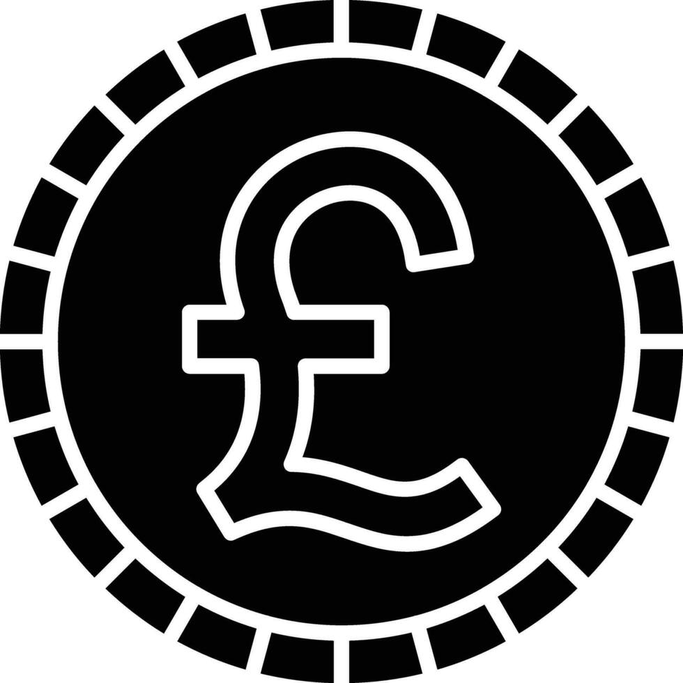 británico libra vector icono