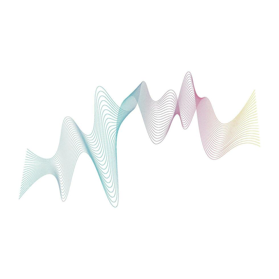 Sound waves vector illustration