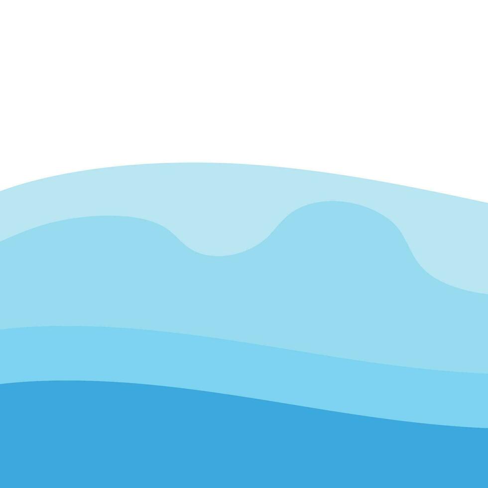 Abstract Water wave design background vector