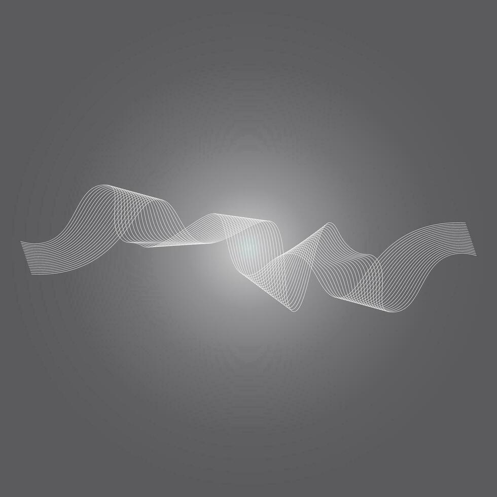 Sound waves vector illustration