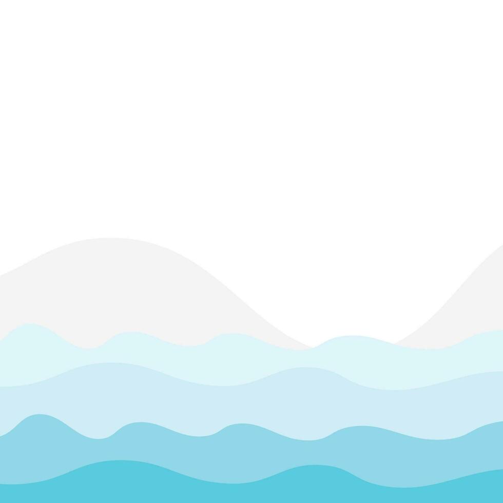 Abstract Water wave design background vector