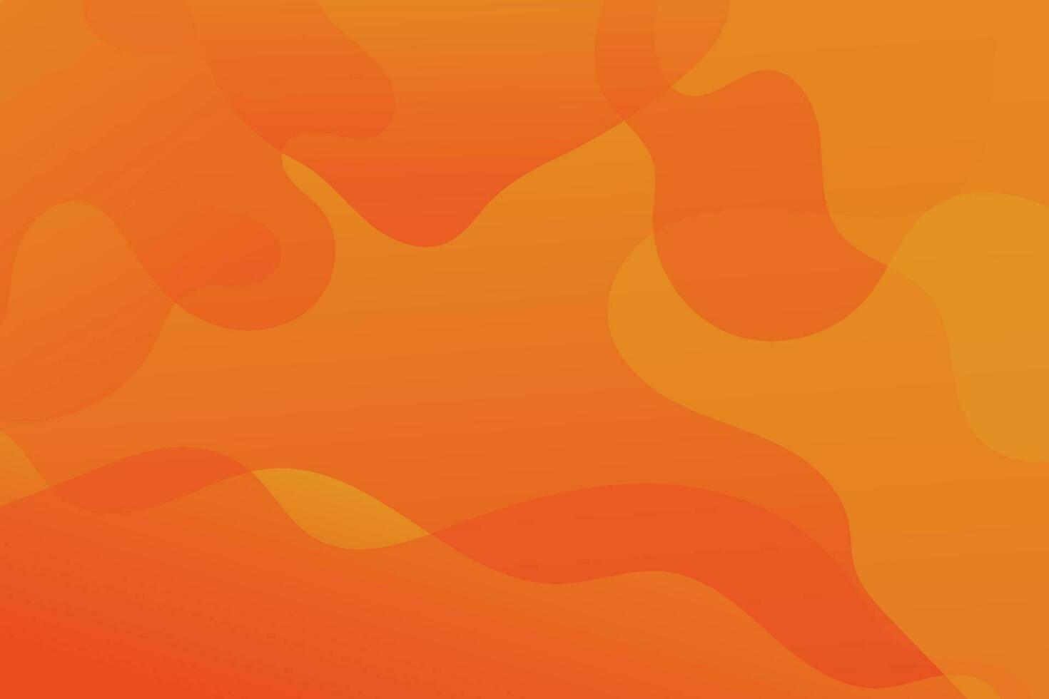 Liquid color background design. Orange elements with fluid gradient Vector illustration
