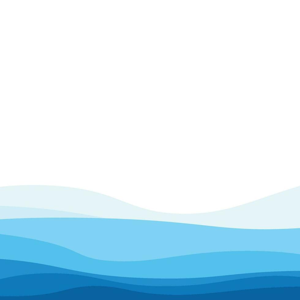 Abstract Water wave design background vector