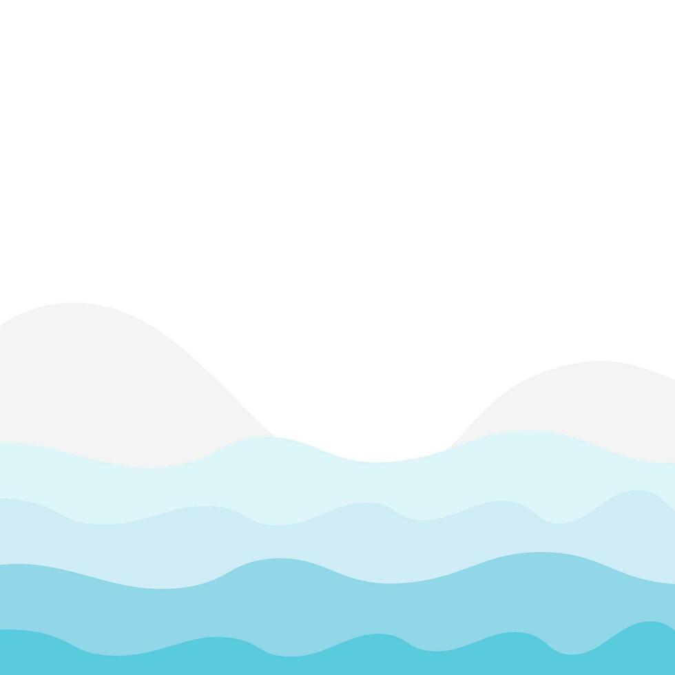 Abstract Water wave design background vector