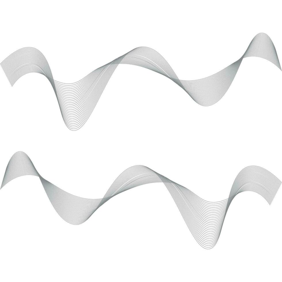 Sound waves vector illustration