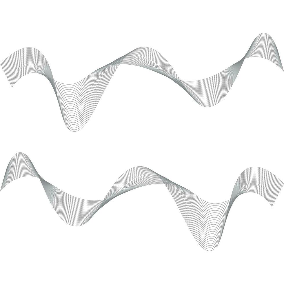 Sound waves vector illustration