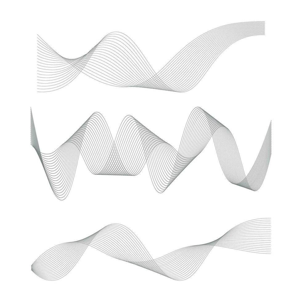 Sound waves vector illustration