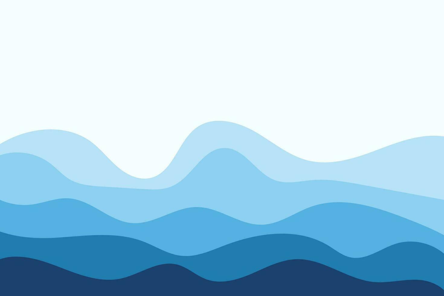 Abstract Water wave design background vector