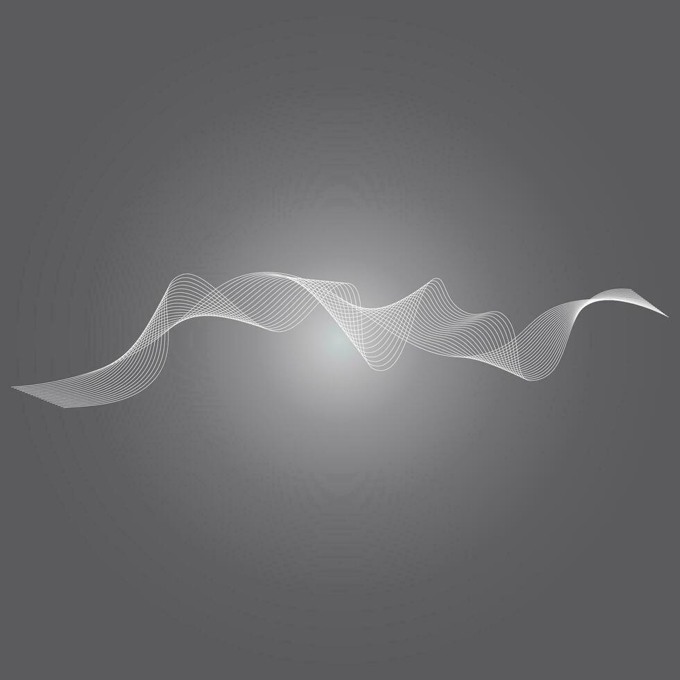 Sound waves vector illustration