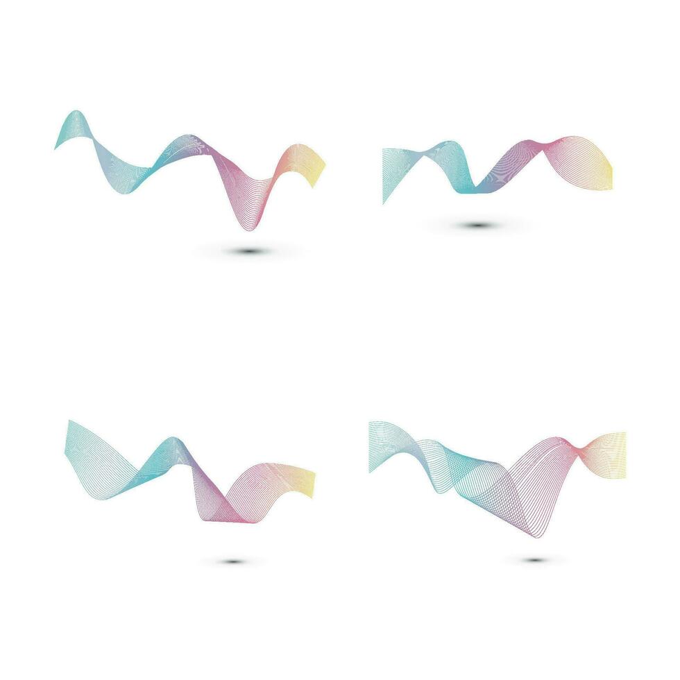 Sound waves vector illustration