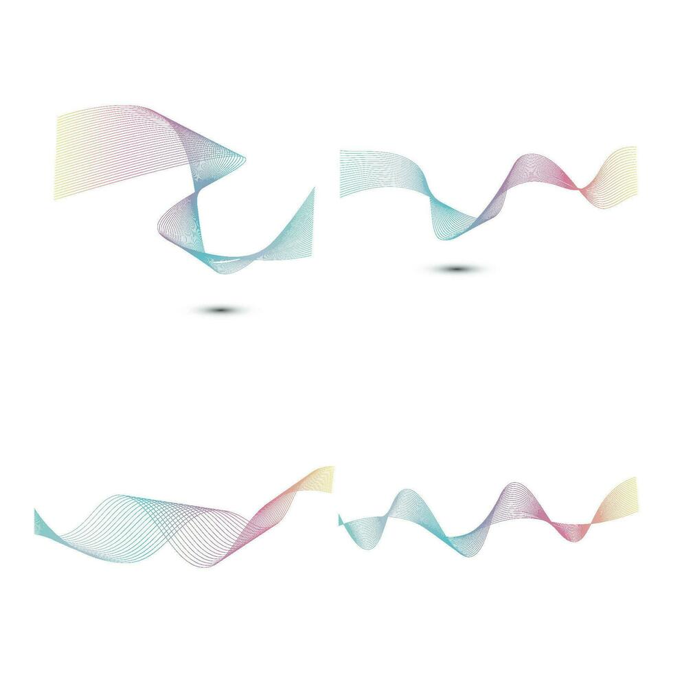 Sound waves vector illustration