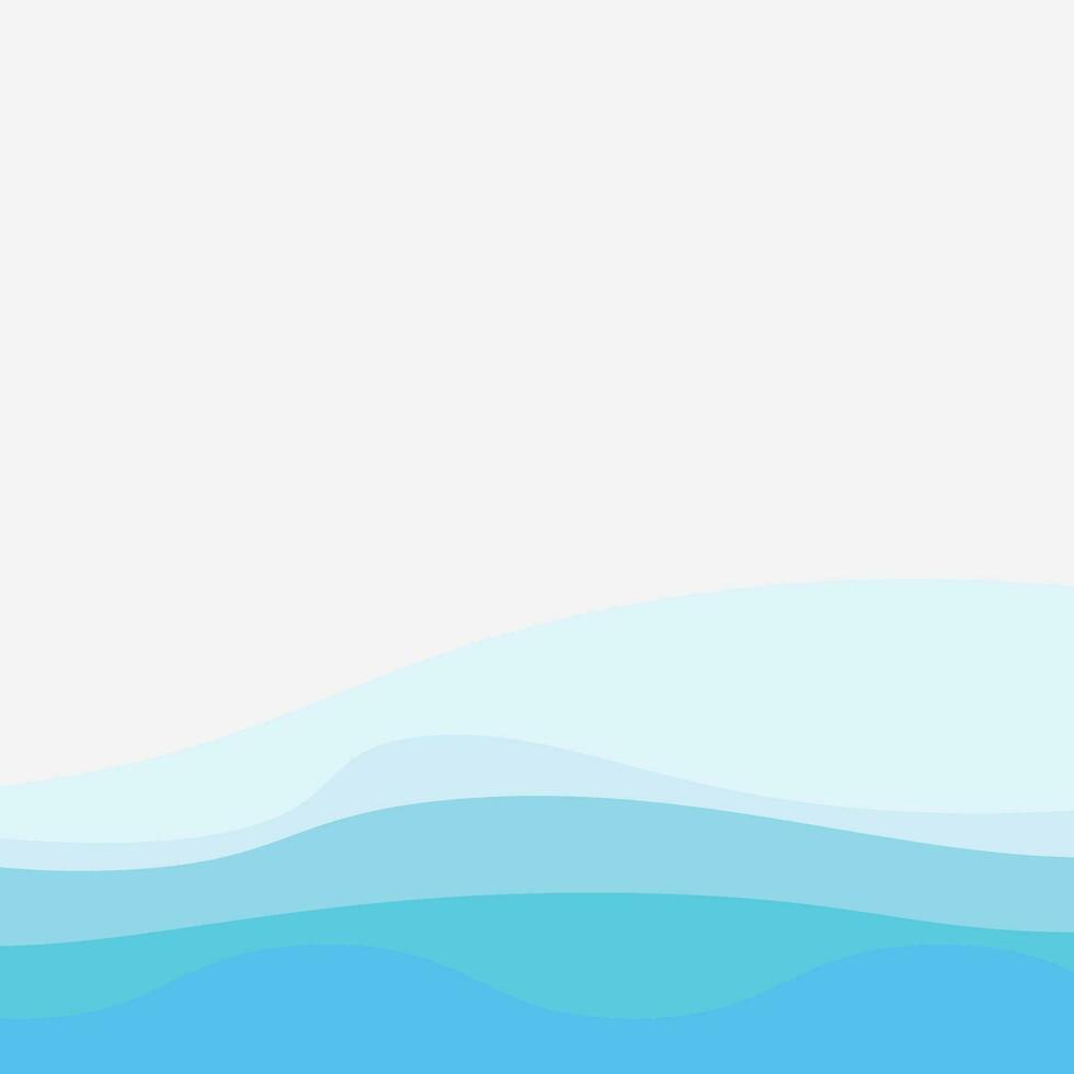 Abstract Water wave design background vector