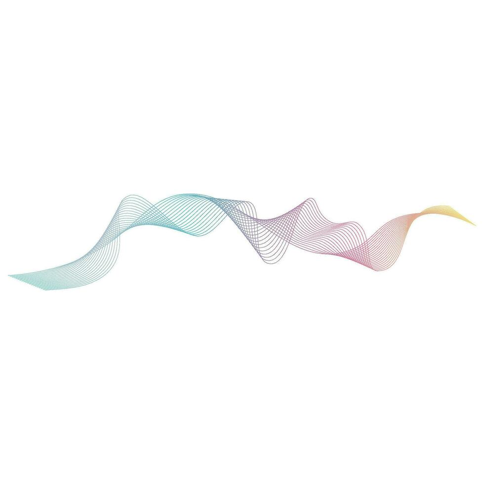 Sound waves vector illustration