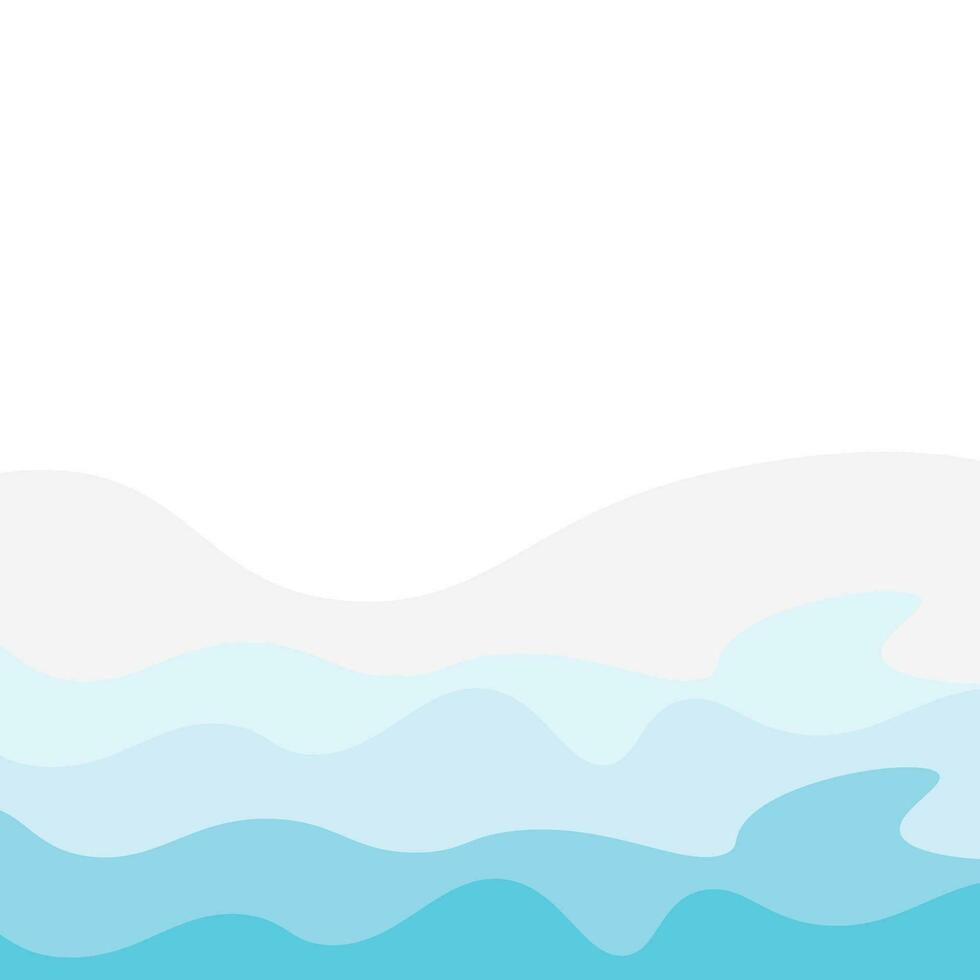 Abstract Water wave design background vector