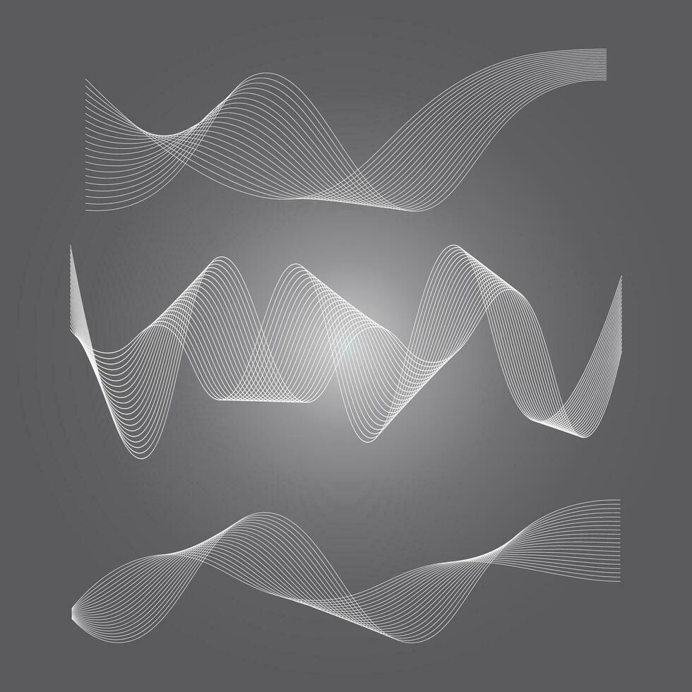 Sound waves vector illustration