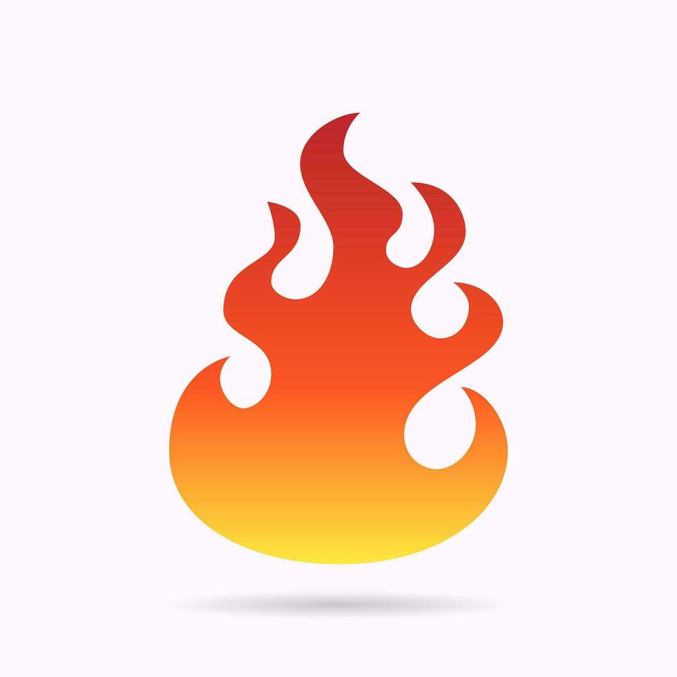 Fire vector icon. Simple icon. Web site page and mobile app design vector element.