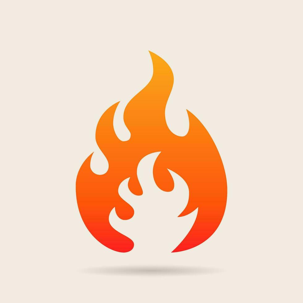 Fire icon. Fire flame symbol. Bonfire logotype. Flames symbols set flat style - stock vector. vector