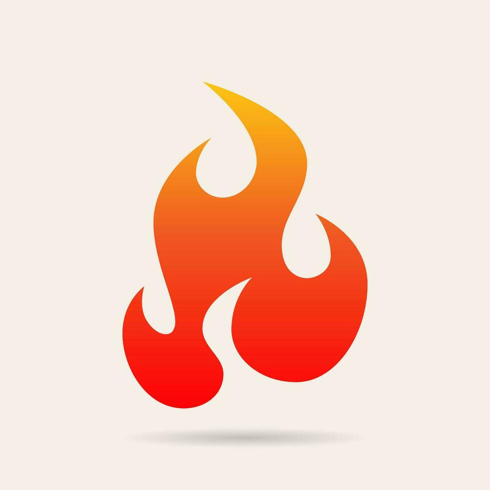 Fire flame logo design. Fire flame icon. Fire symbols. Vector illustration.