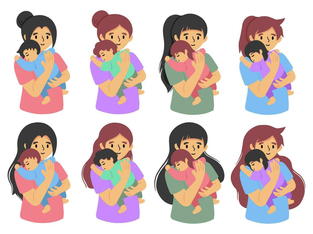 Mother day People Character illustration vector