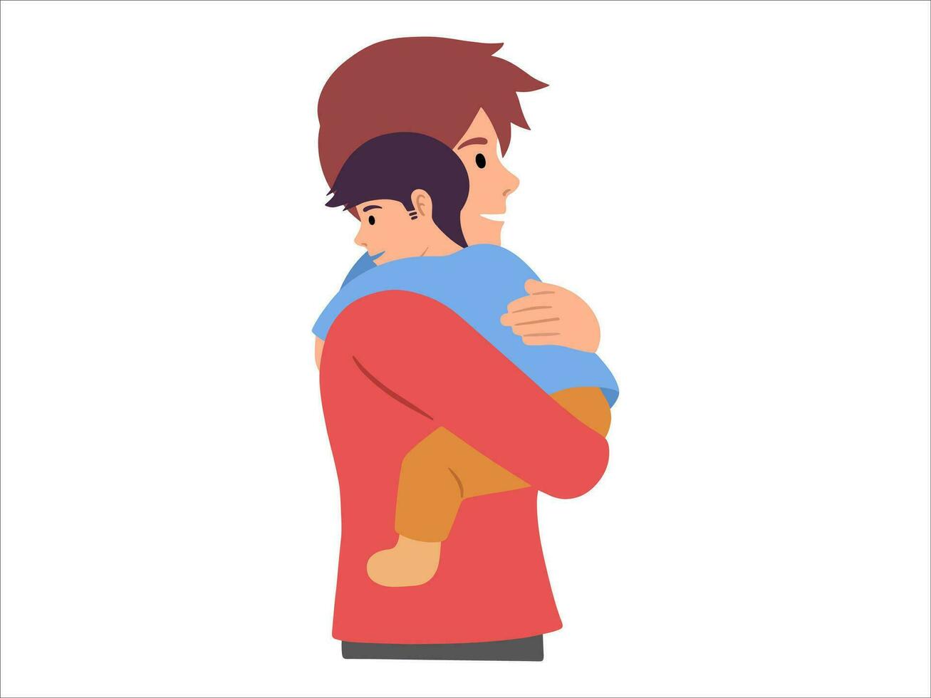 Mother holding baby or avatar icon illustration vector