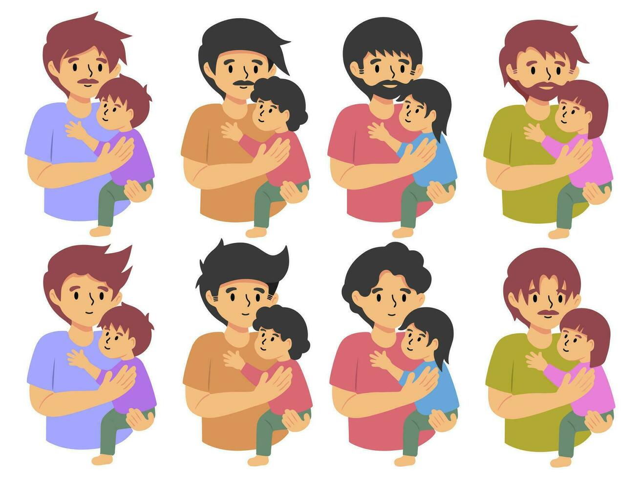 Father day People Character illustration vector