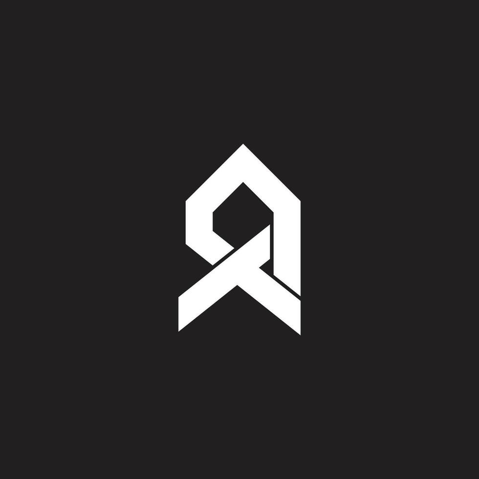 letter ta home roof simple geometric logo vector