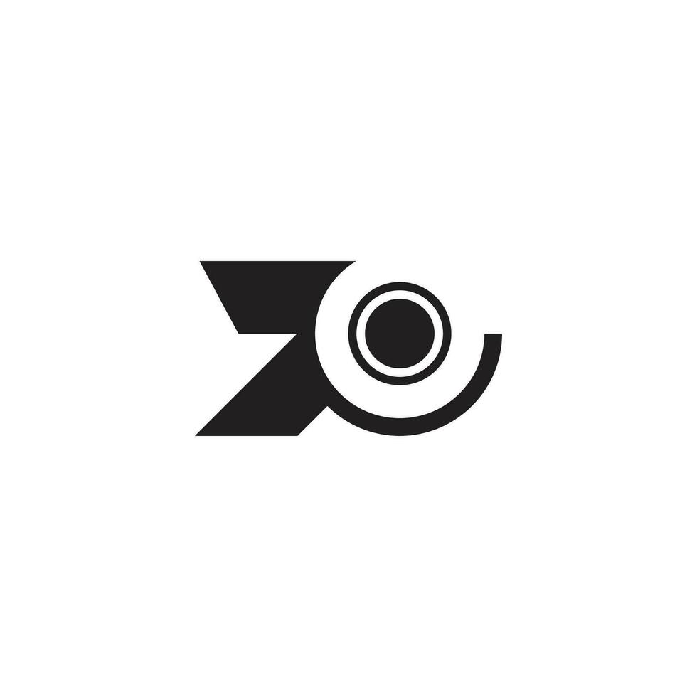 number 70 circle motion symbol vector