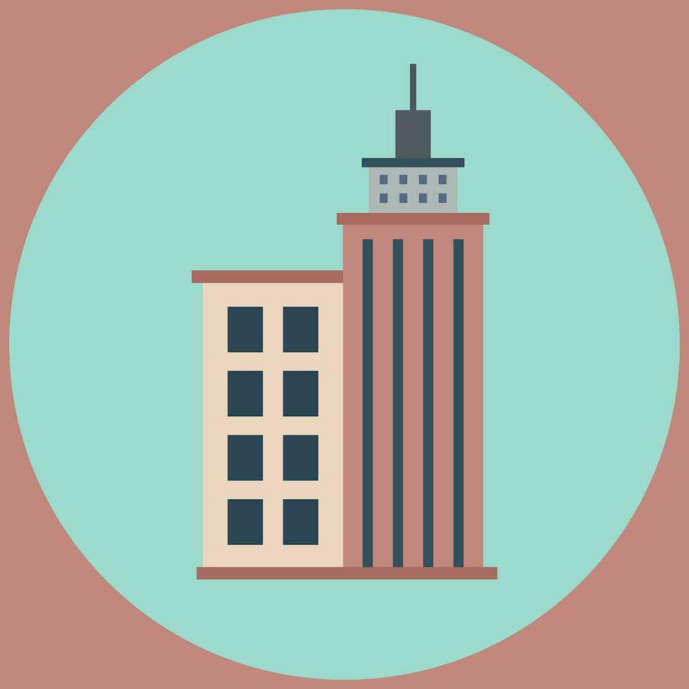Buildings icon vector set. Bank, school, courthouse, university, library. Architecture concept. Can be used for topics like office, city, real estate