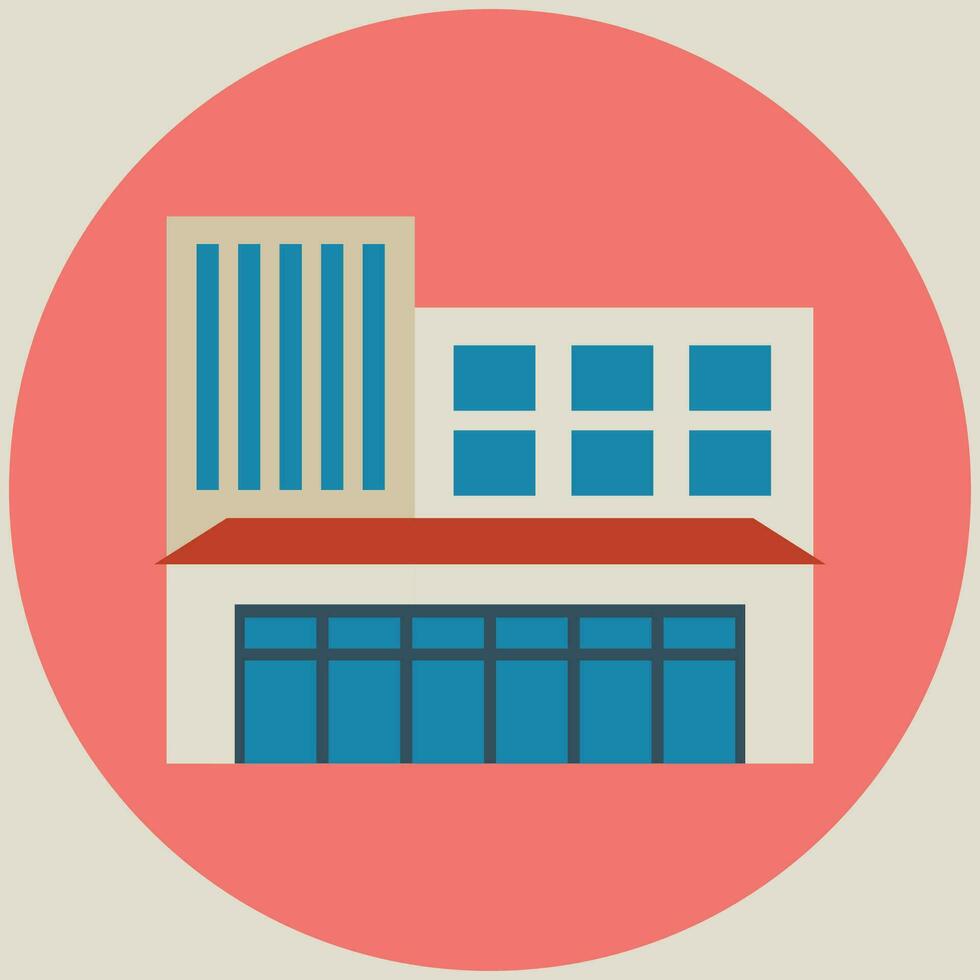 Buildings icon vector set. Bank, school, courthouse, university, library. Architecture concept. Can be used for topics like office, city, real estate