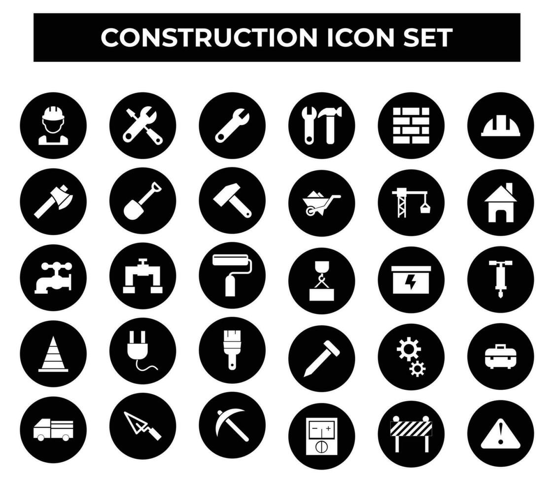 construcción relacionado icono vector