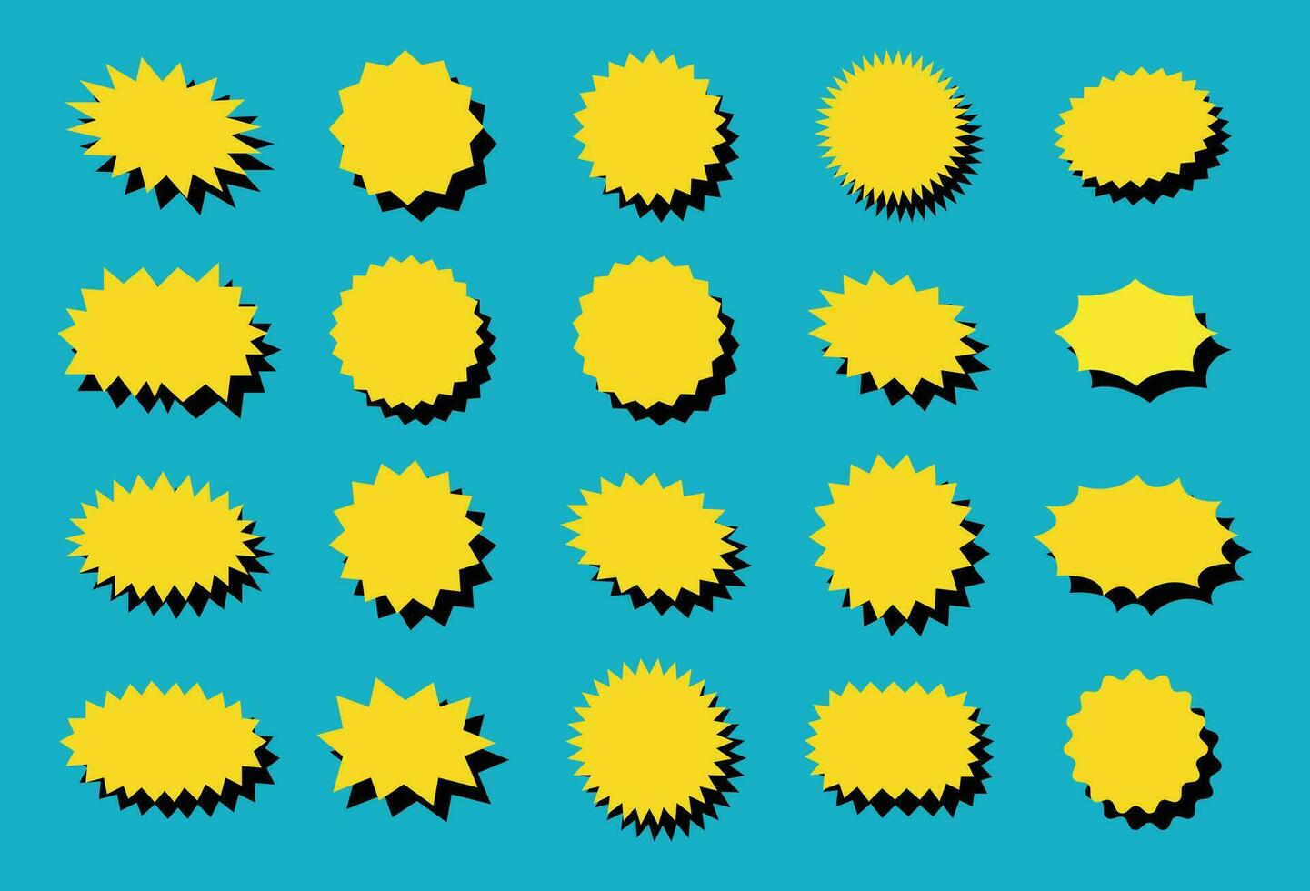 Bursting speech star vector