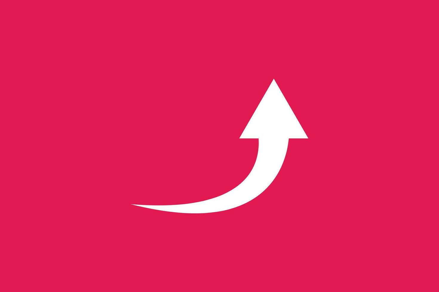 Arrow growth trendy vector logo design