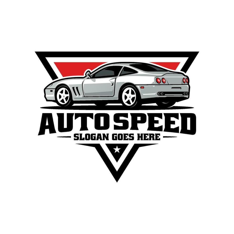 sport car illustration logo vector