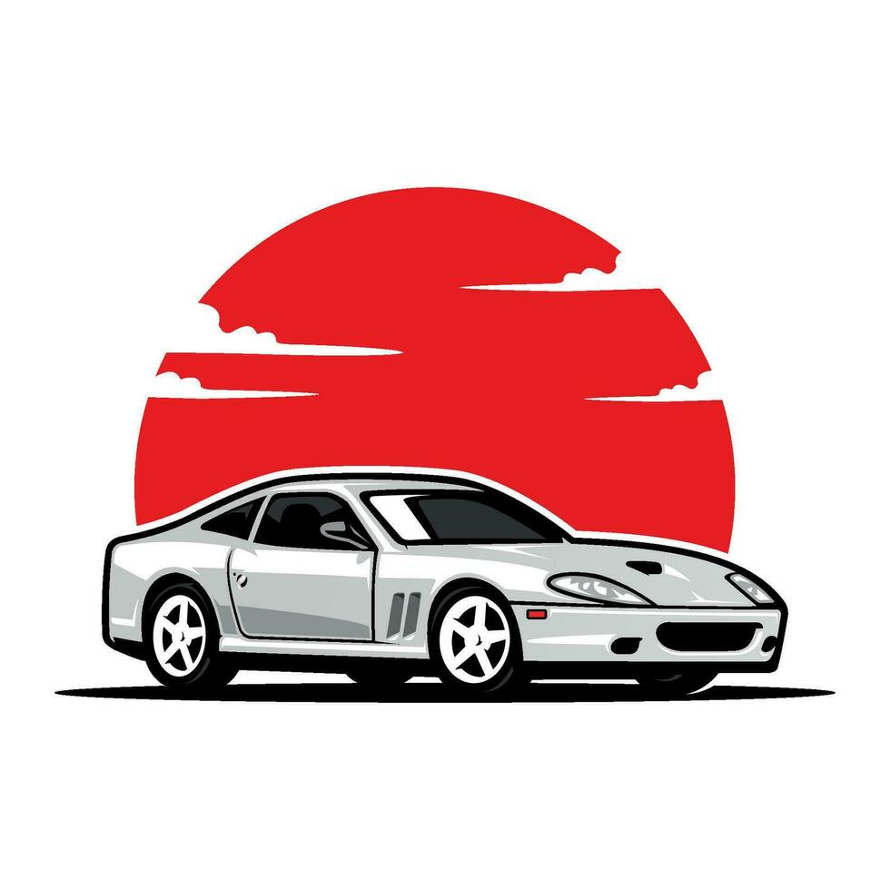 deporte coche ilustración vector