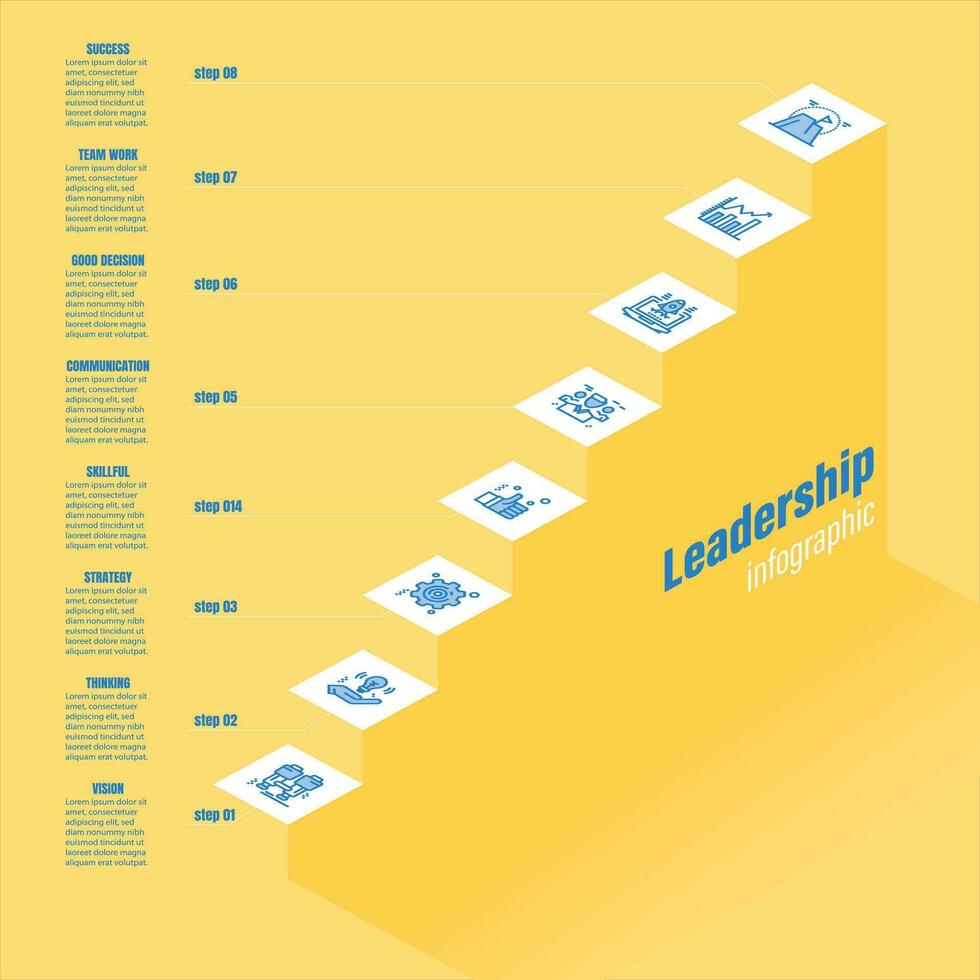 Teamwork success - Team of business people walking up the stairs, continuously. Working together creates progress and winning concepts. Vector illustration.