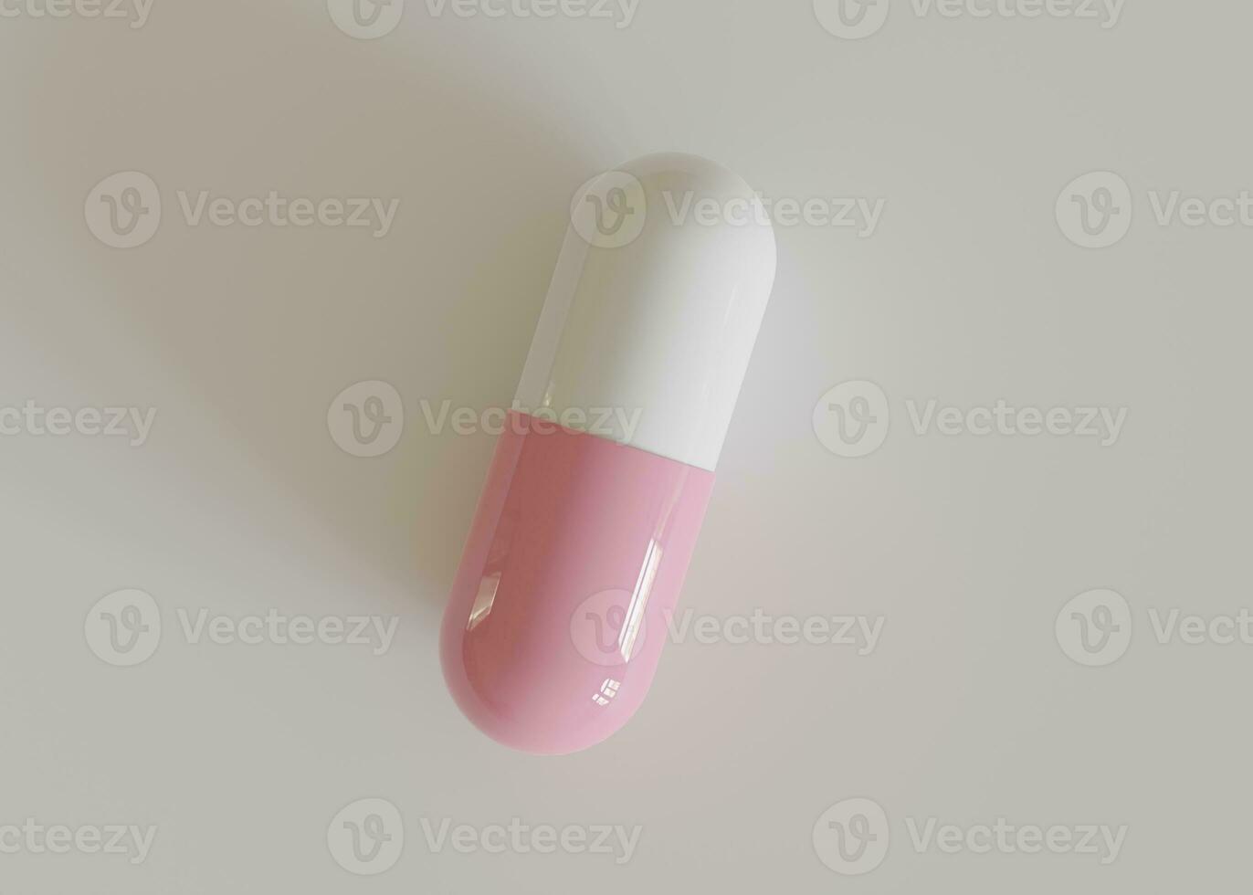 Realistic Pill or suplement illustration rendering 3D photo