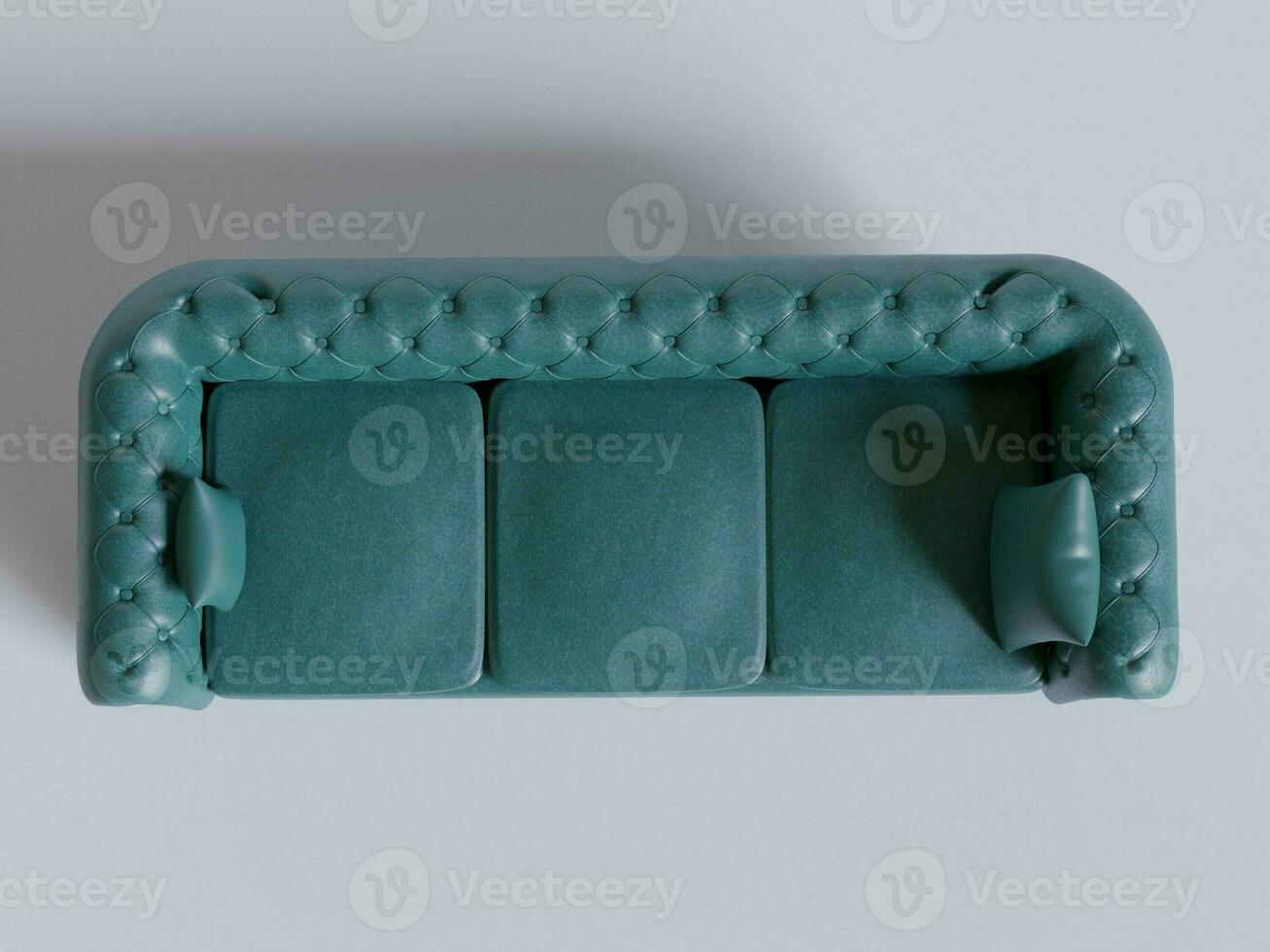 Realistic Sofa made and rendered by 3D software for decoration interrior and etc photo