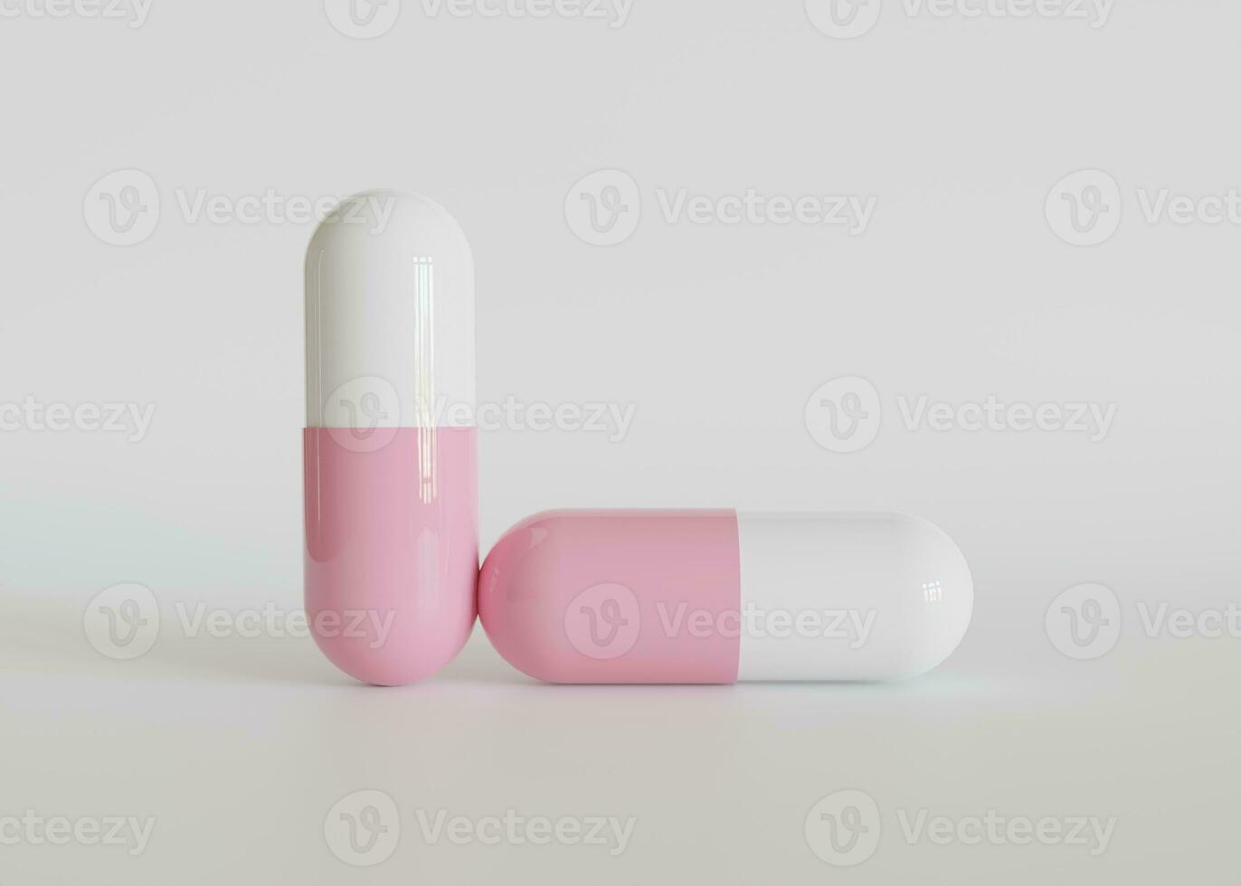 Realistic Pill or suplement illustration rendering 3D photo