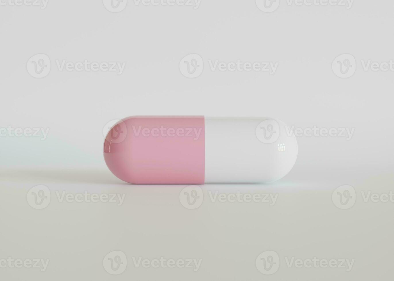 Realistic Pill or suplement illustration rendering 3D photo