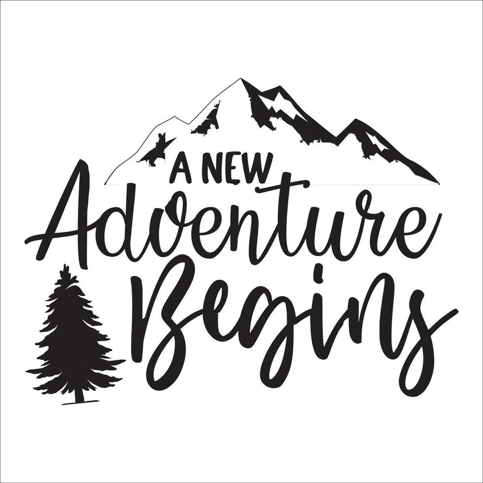 Stylish , fashionable  and awesome Adventure typography art and illustrator vector