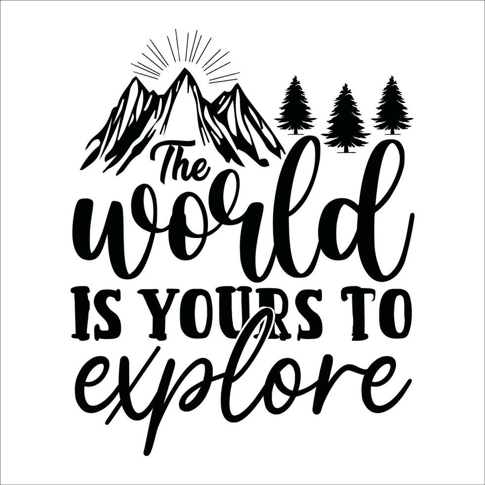 Stylish , fashionable  and awesome Adventure typography art and illustrator vector