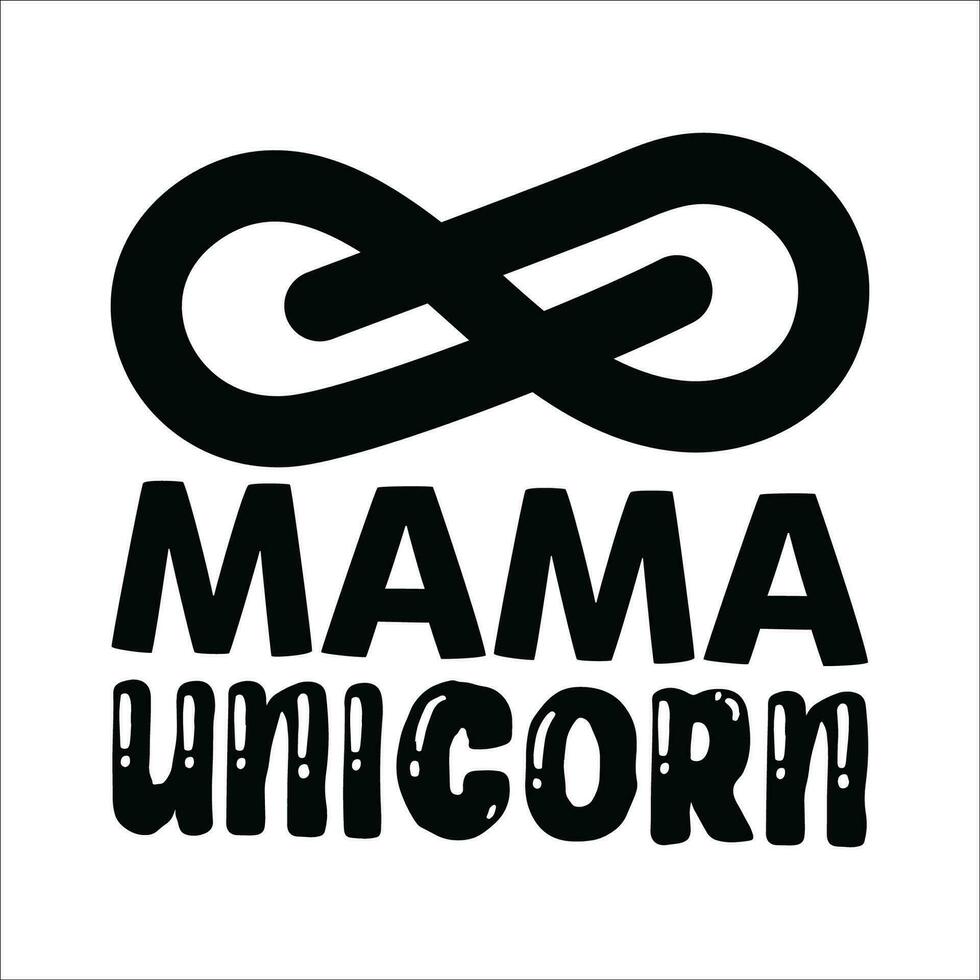 Stylish , fashionable  and awesome Unicorn typography art and illustrator vector