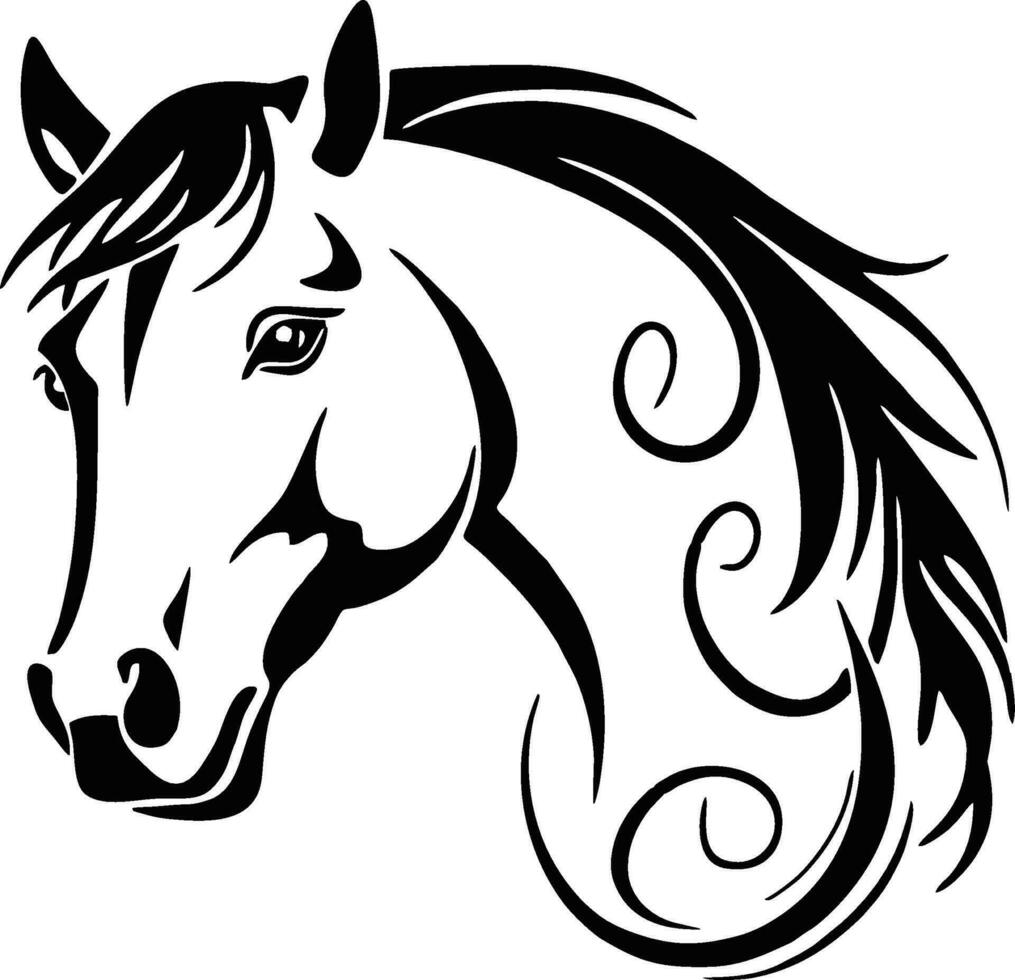 prima vector caballo logo diseño caballo vector