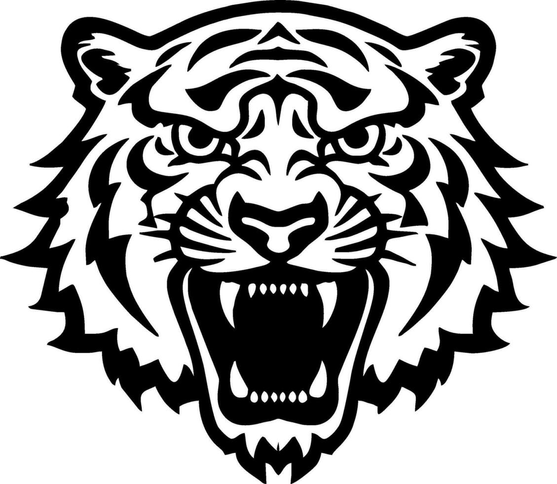 Premium Vector. Vector tiger logo design