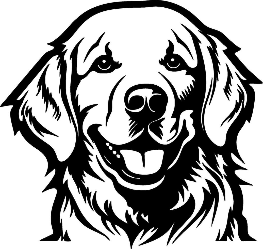 Labrador retriever - peeking dogs breed face Vector Image