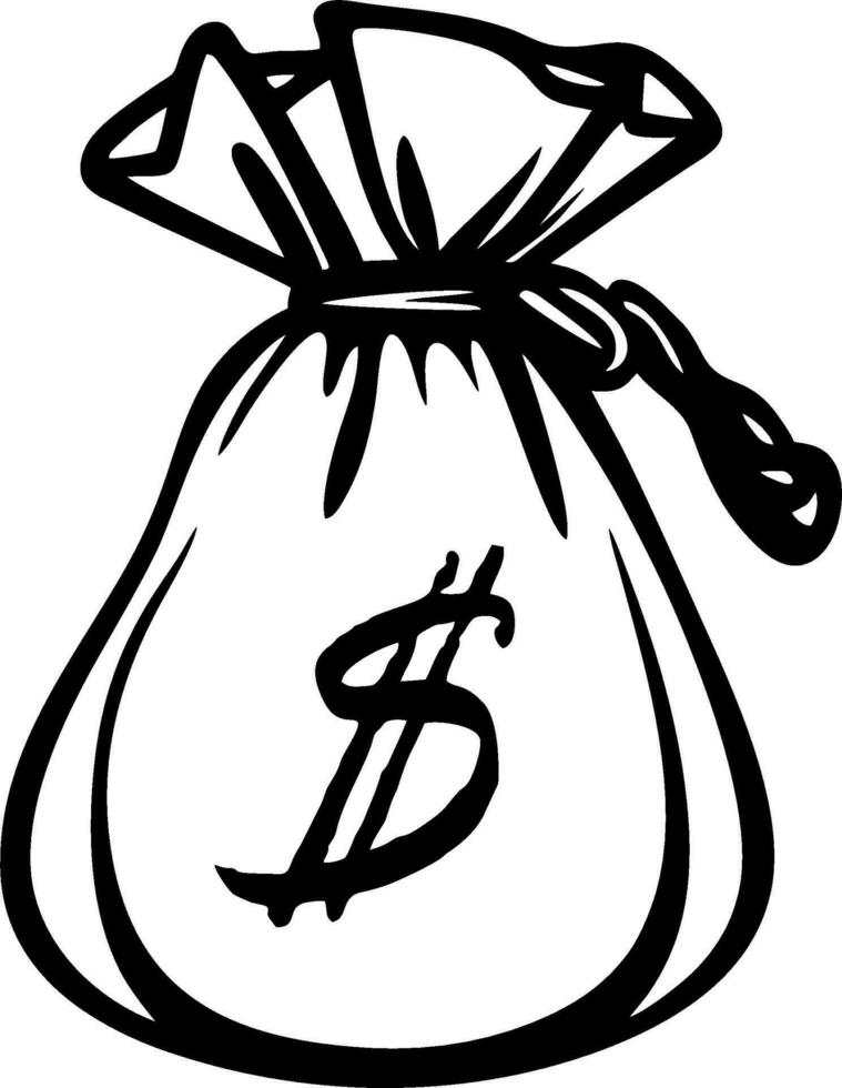 Money bag logo Royalty Free Vector Image