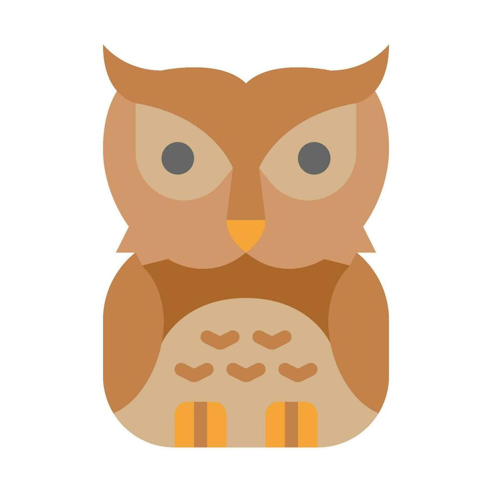 owl flat icon,vector and illustration vector