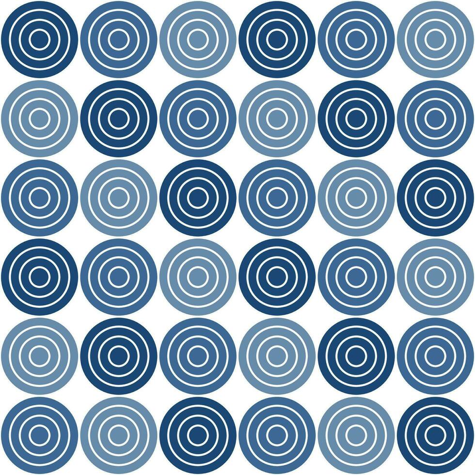 Navy blue circle pattern. Circle vector seamless pattern. Decorative element, wrapping paper, wall tiles, floor tiles, bathroom tiles.